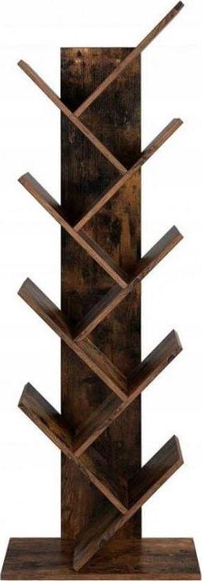 Knygų lentyna Songmics Vasagle, ruda, 25 cm x 50 cm x 141.5 cm