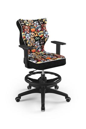 Vaikiška darbo kėdė Duo Storia 28, 64 x 64 x 102.5 cm, ruda/juoda/oranžinė