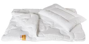 Antklodės ir pagalvės komplektas vaikams Senna Corneo, 120 x 90 cm, balta