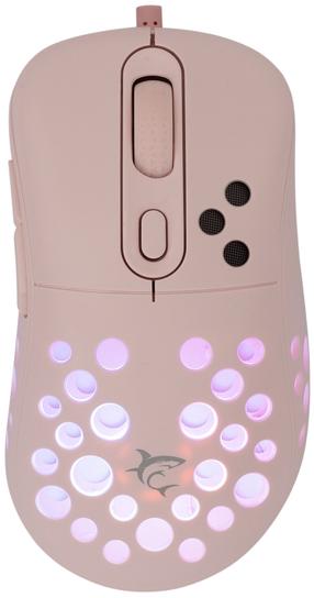 Žaidimų pelė White Shark Azrael, usb 2.0, rožinė