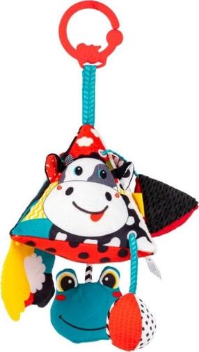 Žaislas vežimėliui Balibazoo Pyramid Cow, įvairių spalvų