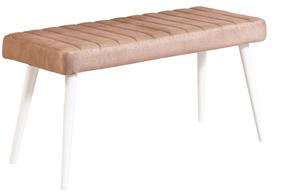 Prieškambario suoliukas Kalune Design Stormi 0900, baltas, 100 cm x 39 cm x 48 cm