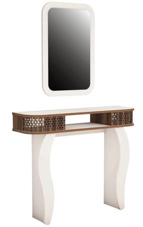 Prieškambario baldų komplektas Kalune Design Damla, vidaus, rudas/baltas