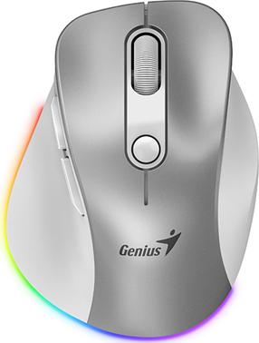 Kompiuterio pelė Genius Ergo 9000S Pro, bluetooth / usb, sidabro