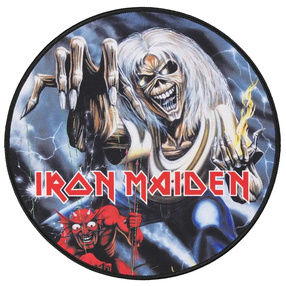 Pelės kilimėlis Subsonic Iron Maiden Number Of The Beast, 30 cm x 30 cm x 0.3 cm, mėlyna/juoda/raudona