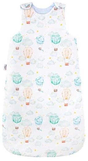 Plonas miegmaišis kūdikiui Bocioland Ballons, baltas/žalias/oranžinis, 90 cm x 50 cm