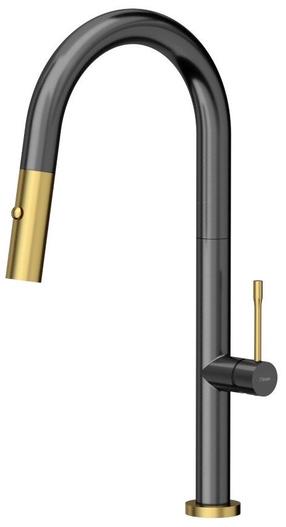 Virtuvinis maišytuvas Quadron Felicity T Line, aukso/grafito