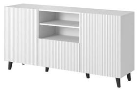 Komoda Pafos 150 2D1S, balta, 150 cm x 40 cm x 82 cm