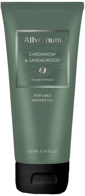 Kūno prausimosi želė vyrams Allvernum Cardamom & Sandalwood, 200 ml