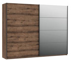 Spinta Forte Jacky JCKS124T2-N09T, tamsaus ąžuolo, 61 cm x 270 cm x 210 cm, su veidrodžiu