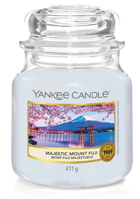 Žvakė, aromatinė Yankee Candle Majestic Mount Fuji, 65 - 75 h, 411 g, Žydra
