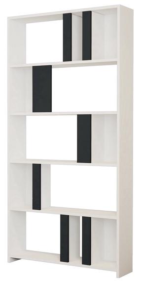 Pastatoma lentyna Kalune Design Lima 845HCT3635, antracito/balta, 20 cm x 90 cm x 180 cm