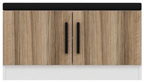 Batų spintelė Kalune Design Noah 8298, riešuto, 35 cm x 90 cm x 50 cm