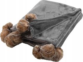 Pledas Douceur d`Interieur Snowy, rudas/pilkas, 125 cm x 150 cm