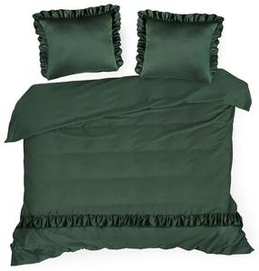 Patalynės užvalkalų komplektas Reina 23E, tamsiai žalia, 200 x 220 cm