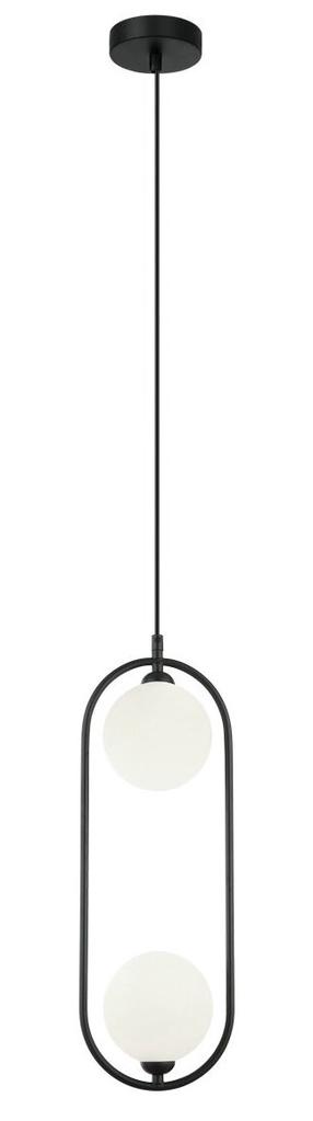 Šviestuvas kabinamas Italux Lupus PND-3965-2-BK, G9, 2 x 25 W