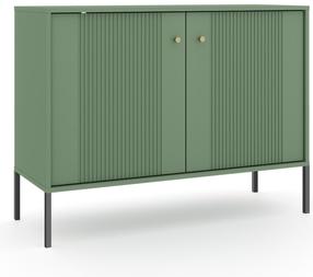 Komoda Iseo IS02, žalia, 39 cm x 104.5 cm x 79 cm