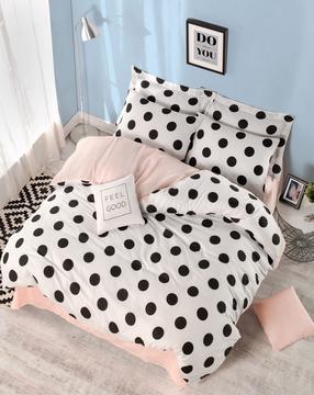 Patalynės užvalkalų komplektas Mijolnir Mixpuan 143EPJ1911, baltas/juodas/rožinis, 200 x 220 cm