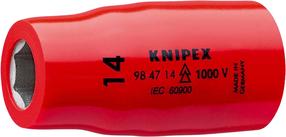 Žvaigždinė varžtų veržlių galvutė Knipex 98 47 14, 55 mm, 14 mm, 1/2", Ø27 mm