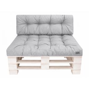 Lauko baldų pagalvių rinkinys Hobbygarden Leo LE2POE1, pilka, 120 x 80 cm