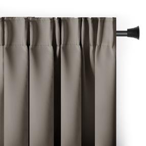 Užtemdanti užuolaida Restilo Pleat Blackout, smėlio ruda, 140 cm x 245 cm
