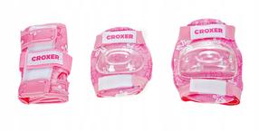 Apsaugų rinkinys vaikams Croxer Fibre, XS, rožinė