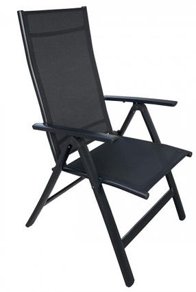 Lauko kėdė Mirpol Mars T972, juoda, 58 cm x 62 cm x 113 cm