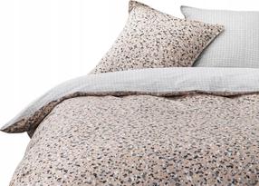 Patalynės užvalkalų komplektas TODAY Marble, baltas/rožinis, 220 x 240 cm