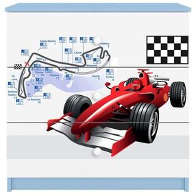 Komoda Kocot Kids Babydreams Formula, mėlyna/balta, 41 cm x 80 cm x 80.5 cm