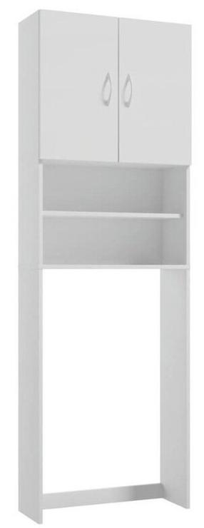 Spintelė virš skalbimo mašinos Deftrans Pik B60, balta, 25 cm x 64 cm x 189 cm