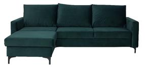 Kampinė sofa - lova Bodzio Milano TMIN-P4, žalia, 239 x 177 cm x 90 cm