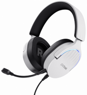 Laidinės žaidimų ausinės Trust GXT 490 W FAYZO, balta