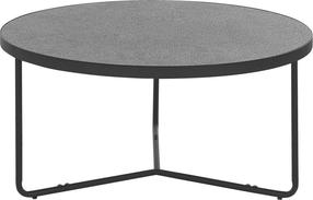 Kavos staliukas Beliani Melody, juodas/pilkas, 80 cm x 80 cm x 40 cm