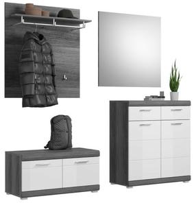 Prieškambario baldų komplektas MC Akcent Scout, vidaus, baltas/pilkas
