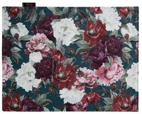 Servetėlė stačiakampė OIU-02, bordo/žalia, 30 x 40 cm