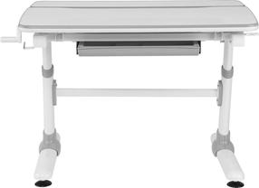 Vaikiškas rašomasis stalas reguliuojamo aukščio Ergo Office, balta