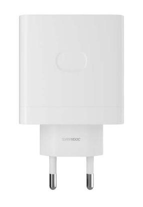 Adapteris OnePlus SuperVOOC, USB, balta, 80 W
