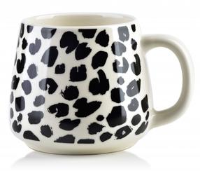 Puodelis AffekDesign Wild HTPW4576, balta/juoda, 0.5 l