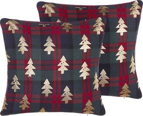 Kalėdinė dekoratyvinė pagalvėlė Shumee Cupid, raudona/žalia, 45 cm x 45 cm, 2 vnt.