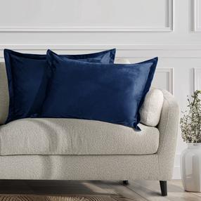 Pagalvės užvalkalas Restilo Velvet, mėlyna, 50 cm x 70 cm, 2 vnt.