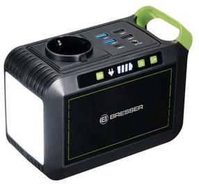 Nešiojama energijos stotelė, su įmontuotu led apšvietimu Bresser PSW 88, 80 - 120 W, juoda/žalia
