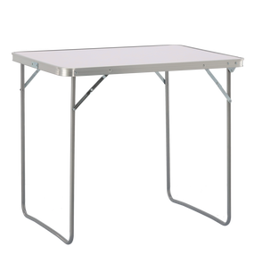 Stovyklavimo stalas, baltas/sidabro, 80 cm x 60 cm x 70 cm