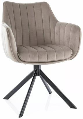 Valgomojo kėdė Azalia Velvet, matinė, tamsiai smėlinė, 44 cm x 61 cm x 86 cm