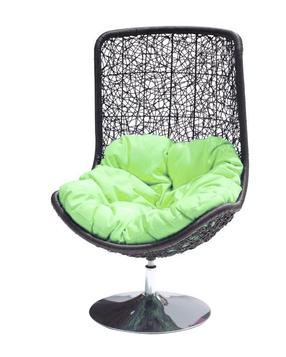 Lauko kėdė Domoletti TG0169C, alyvuogių žalia/tamsiai ruda, 78 cm x 59 cm x 125 cm