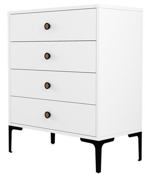 Komoda Kalune Design Lizbon 542, balta, 40 cm x 76 cm x 90.7 cm