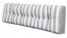 Lauko baldų pagalvė Hobbygarden Leo Long Back LEDPBP7, balta/pilka, 40 x 120 cm