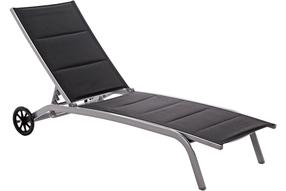 Gultas Ibiza 841179, sidabro/juodas, 192 cm x 67 cm x 30 cm