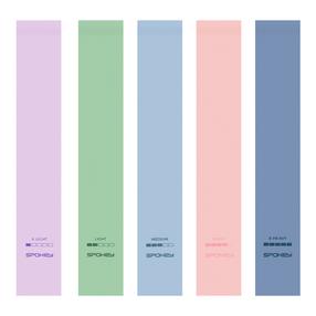 Pasipriešinimo gumų rinkinys Spokey Artio Set, 60 cm x 5 cm, įvairių spalvų