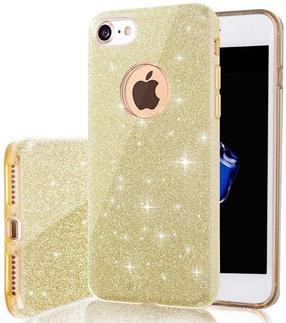 Telefono dėklas OEM Glitter 3in1, Xiaomi Redmi Note 10 5G/Xiaomi Poco M3 Pro/Xiaomi Poco M3 Pro 5G, aukso