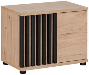 Batų spintelė ASM Pedro, ruda/juoda, 35 cm x 60 cm x 46 cm